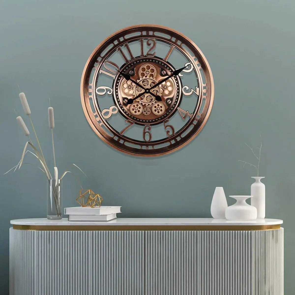 CopperTime - Reloj de pared de oficina antiguo