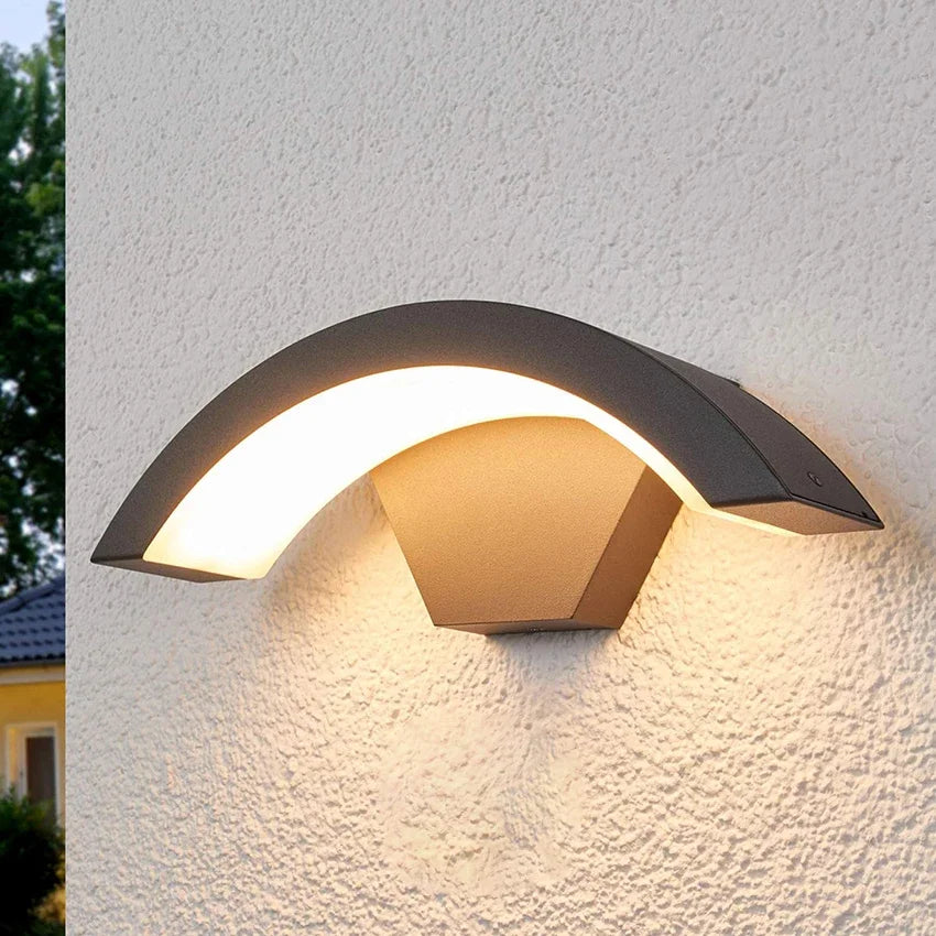 Luna Curve Outdoor Wall Lights