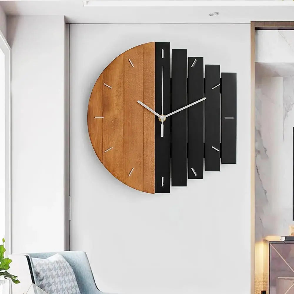 GoldSphere – Horloge décorative 3D pour salon