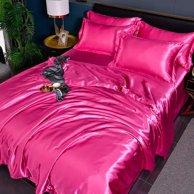 Housse de couette en satin de luxe