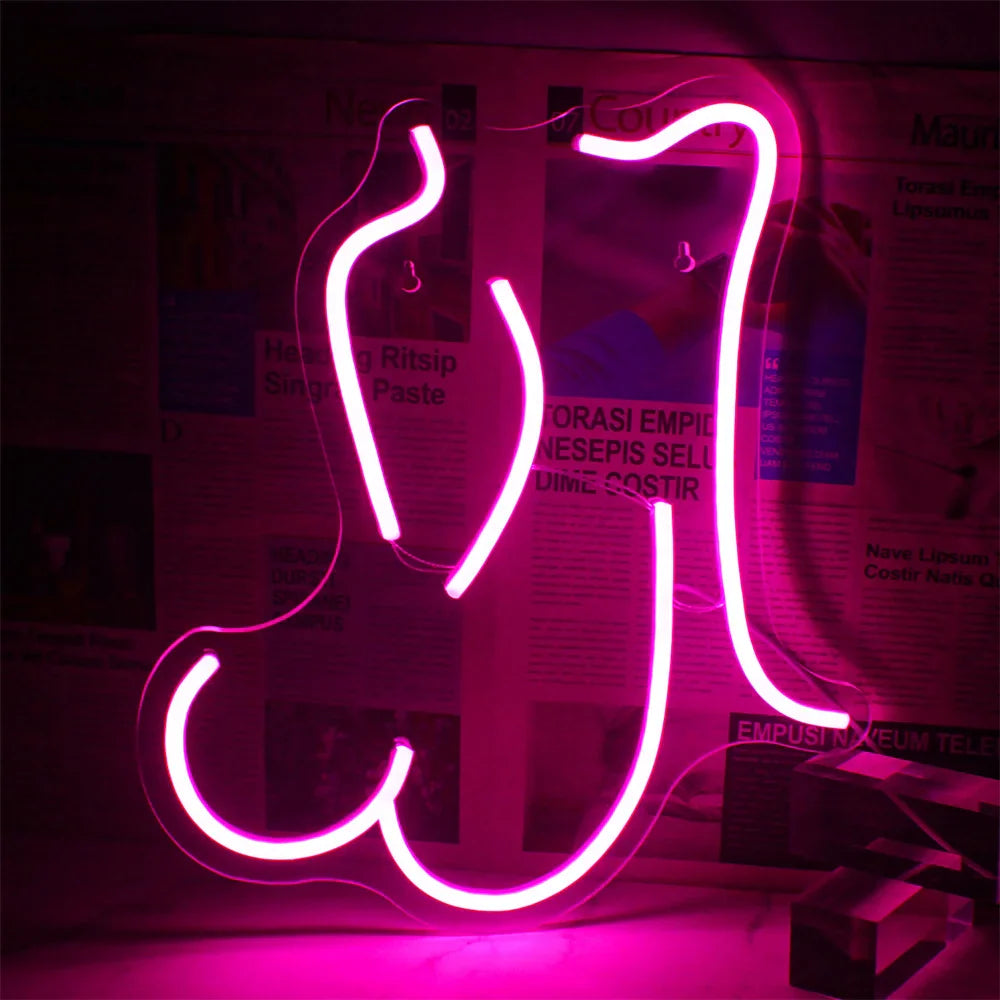 Insegna al neon Pink Lady Wine