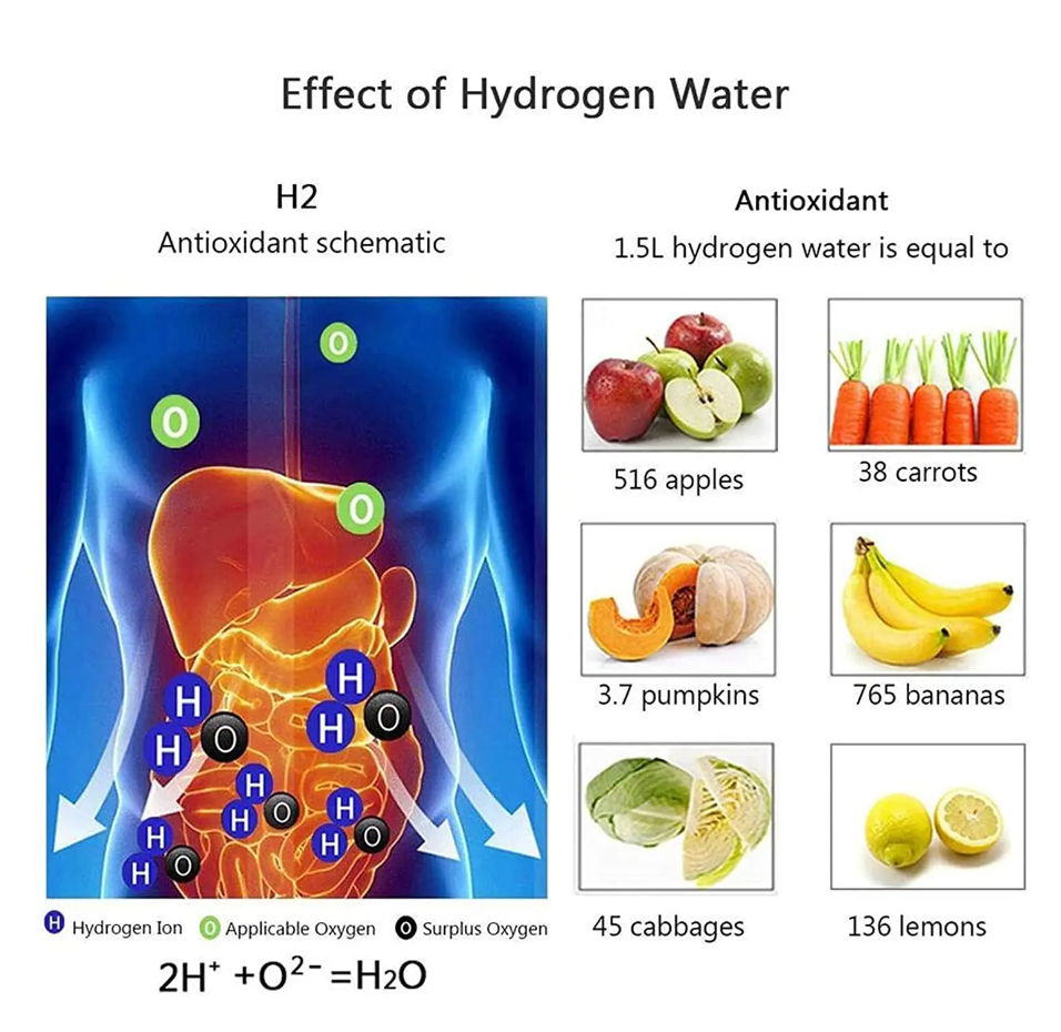 Botella de agua con generador HydroPure