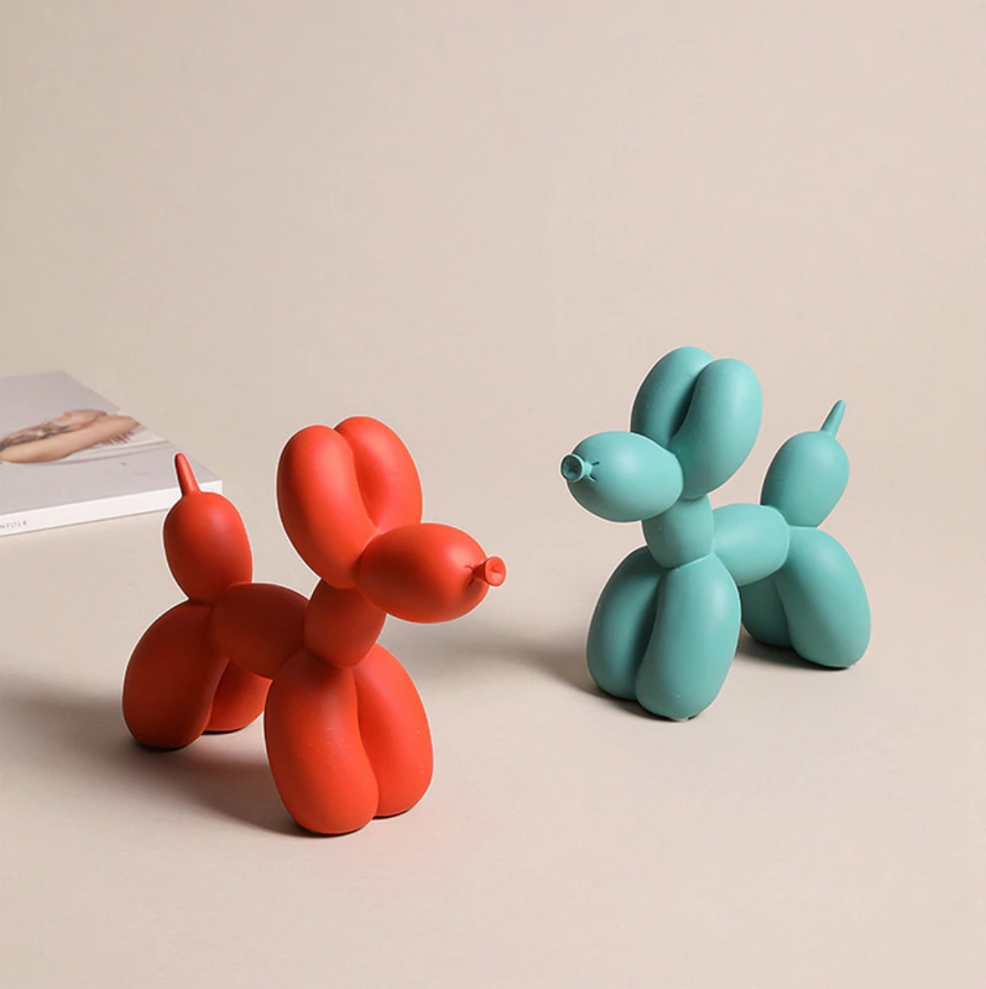 Vibrant Color Balloon Dog Sculpture