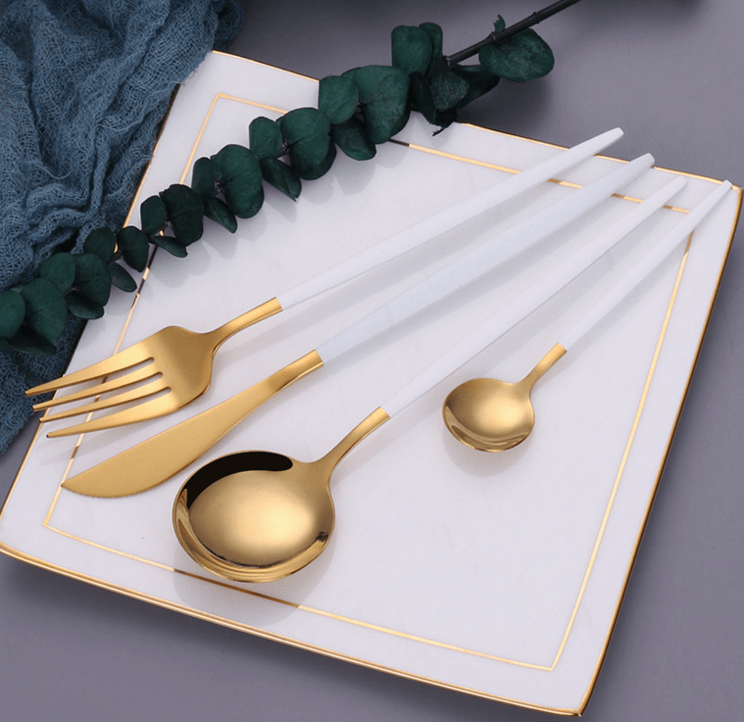 Modern Golden Flatware Sets