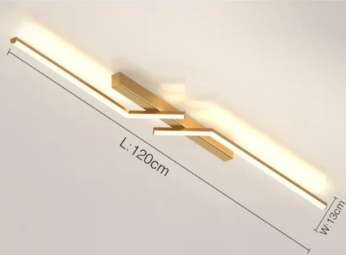 SleekGlow - Plafoniera con lampada LED line