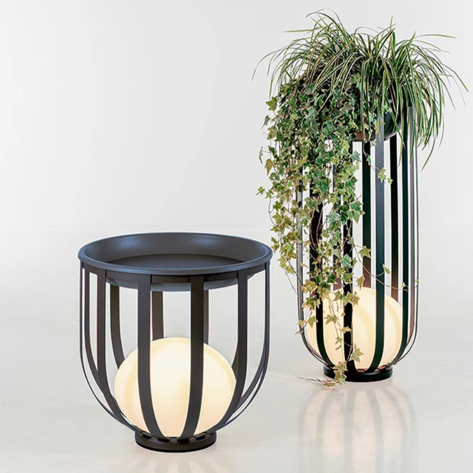 Luz solar para soporte de flores: elegante iluminación exterior con energía solar, decoración de jardín resistente a la intemperie