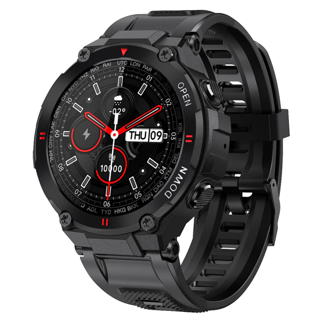 2024 Runner Watch Bluetooth Call Music Play Montres de sport pour hommes pour Android iOS 30 jours en veille