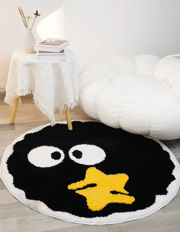 Sara Soft Plush Round Rug – Cozy Anti-Slip Lounge & Gaming Mat