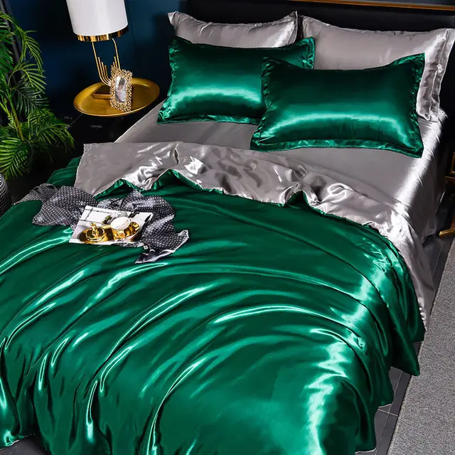 Housse de couette en satin de luxe