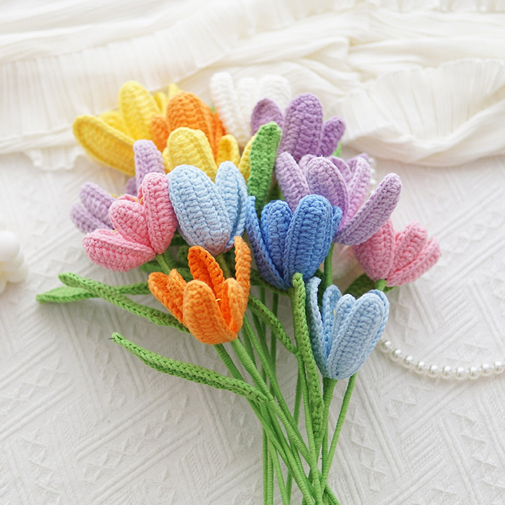 Tulip Crochet Bouquet -sisustus