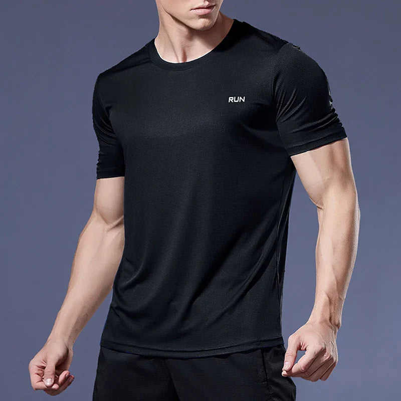 Herre Quick-Dry Kompression Sport T-Shirt