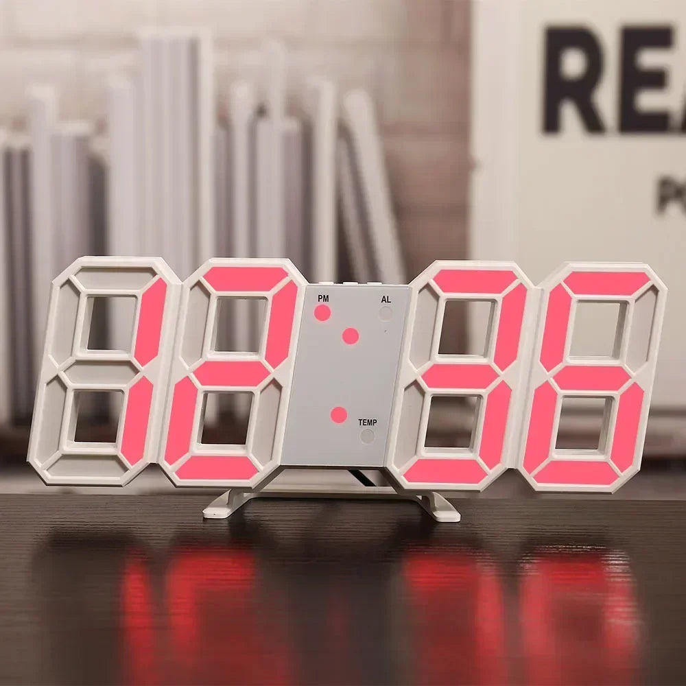 NeoTime – Reloj electrónico LED 3D para decoración de interiores