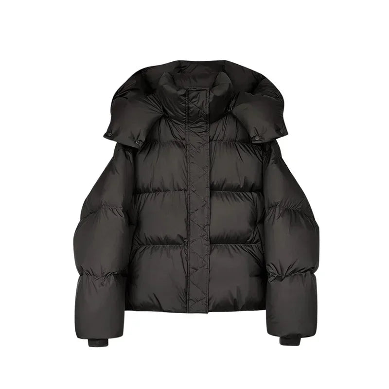 Ella Luxe Down Jacket - Veste bouffante à capuche mode hiver 2024 pour femme