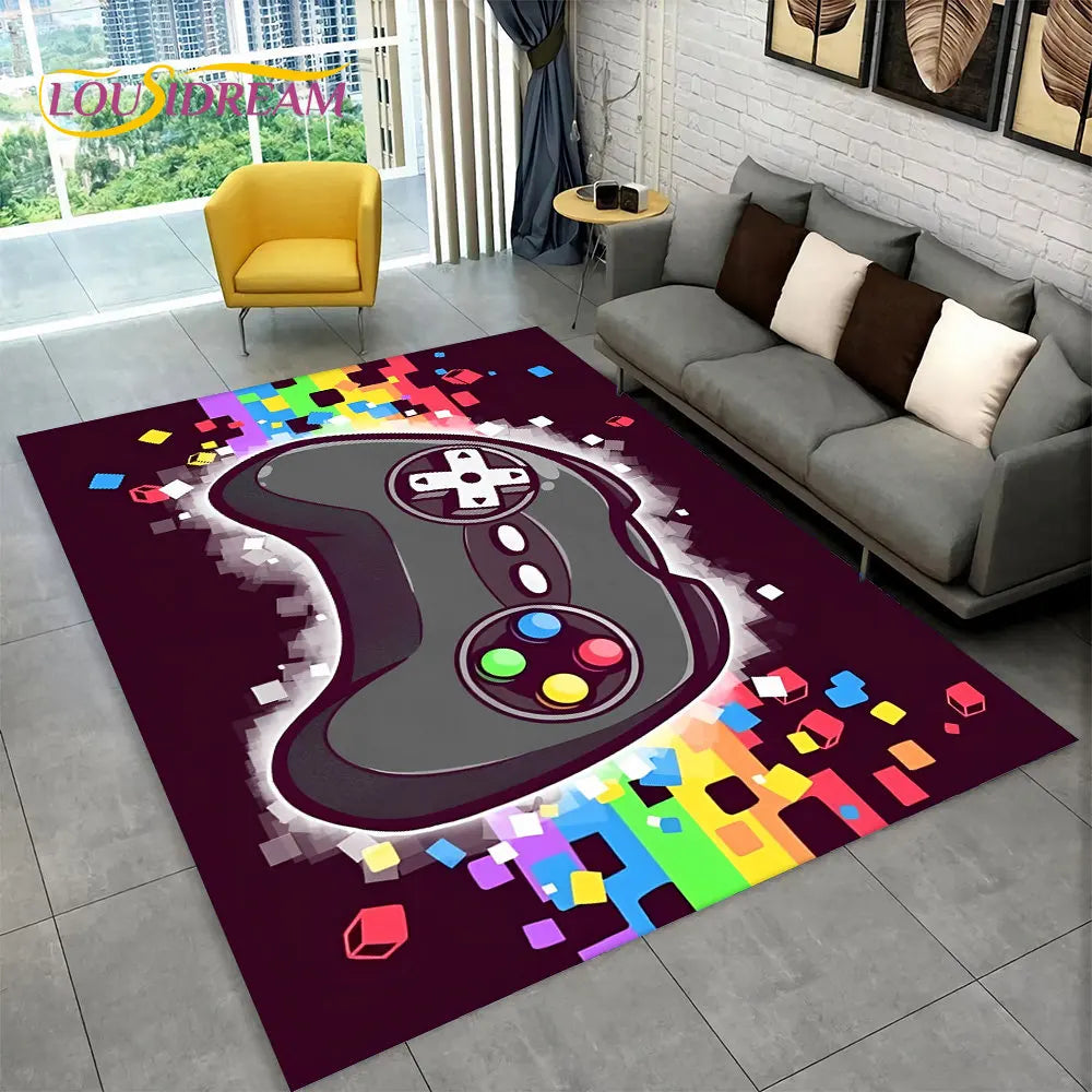 Alex 3D Cartoon Gamer Rug – Fun & Cozy Gamepad Carpet for Kids & Gamers