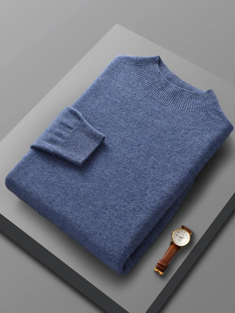 Elias: Syksyinen 100 % Merinovilla Neulepusero Cashmere Knitwear