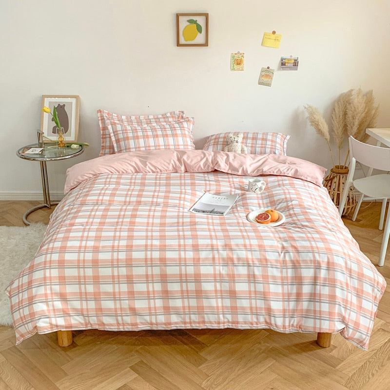 Zachte Checkerboard Beddengoedcollectie