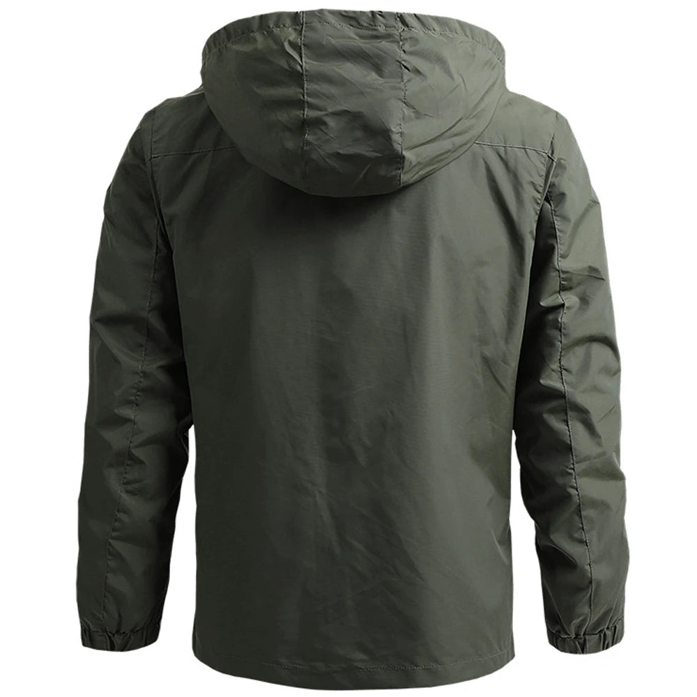 Herfstjas: Windjack voor heren | Waterdichte outdoor hooded outerwear