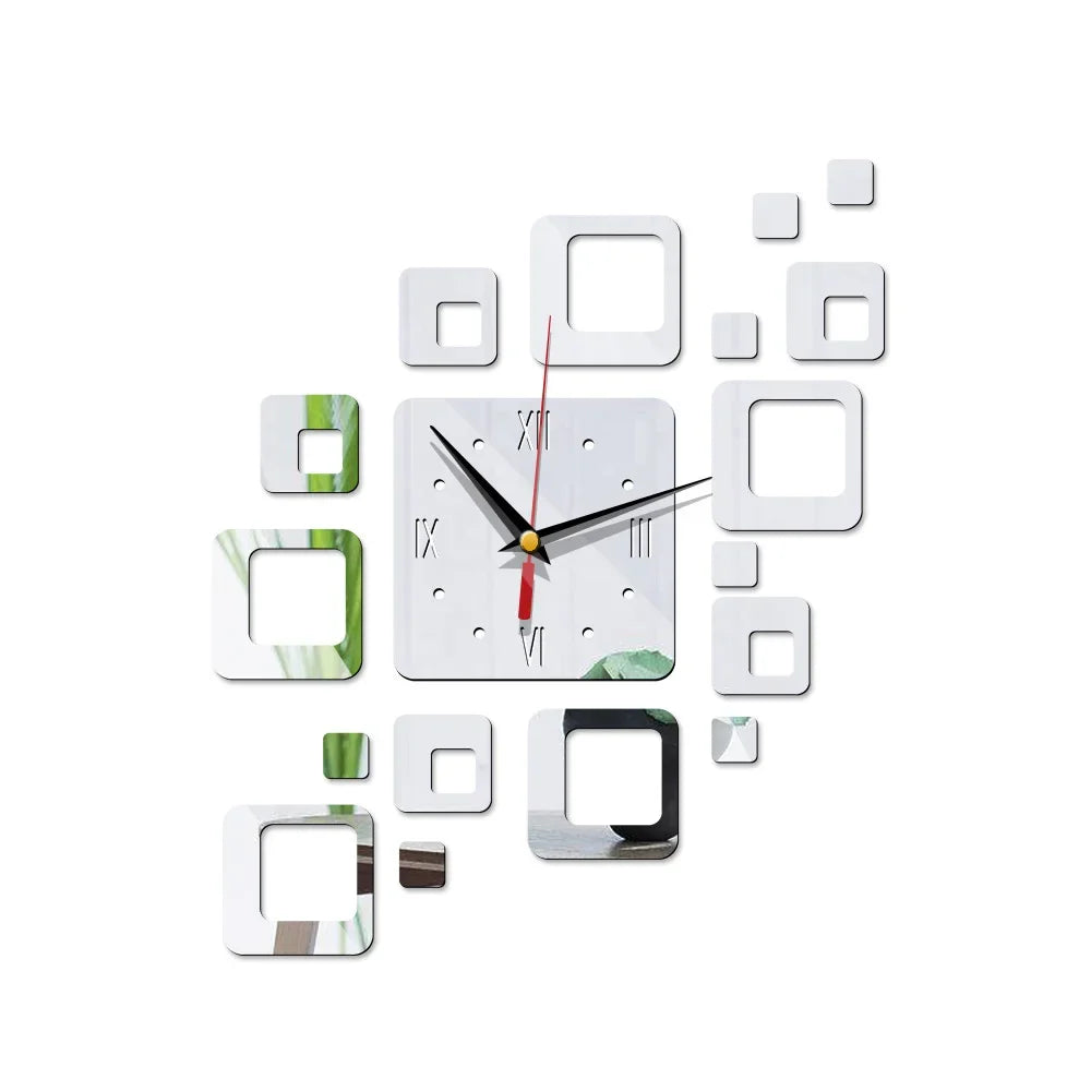 MirrorCraft - Square Acrylic Wall Clock