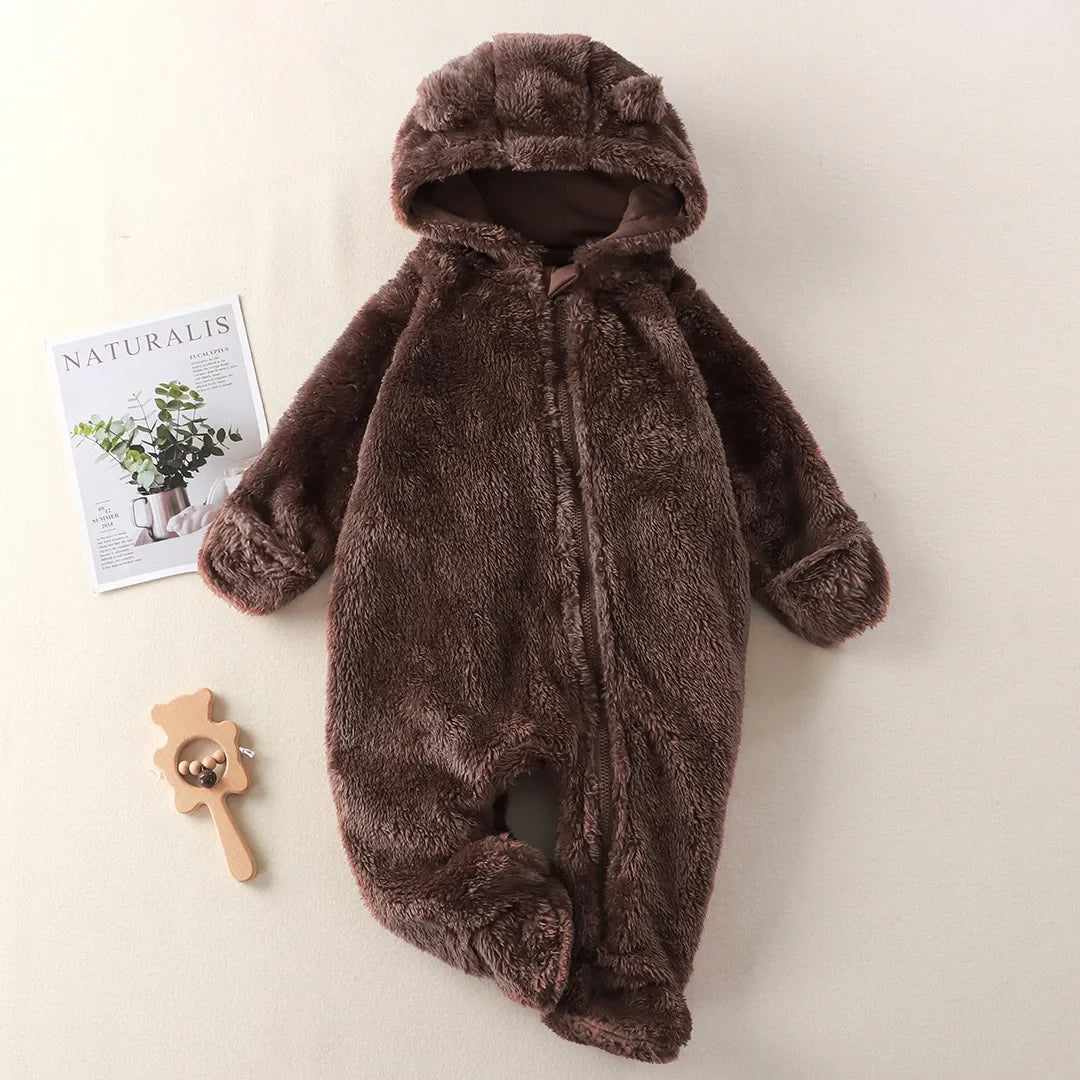 CozyCuddle - Mysig nyfödd Onesie med huva