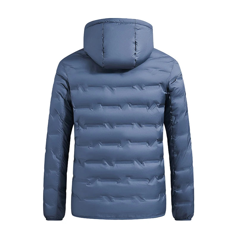 Nolan : Doudoune en duvet de canard blanc de haute qualité pour homme – Parka d'hiver à capuche coupe-vent et imperméable