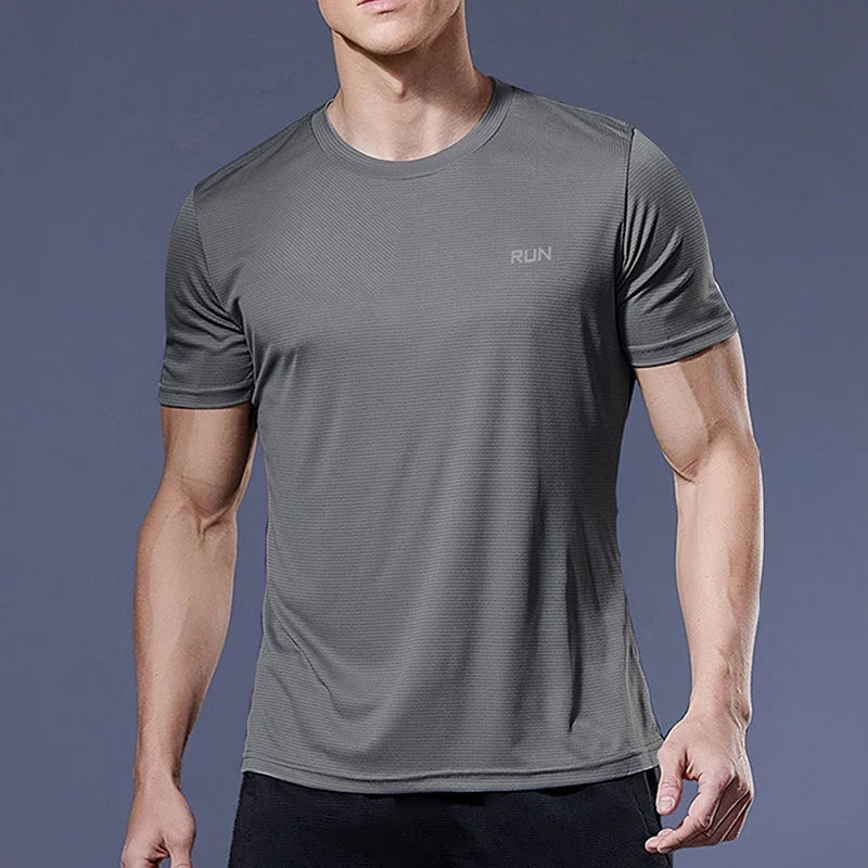 Herre Quick-Dry Kompression Sport T-Shirt