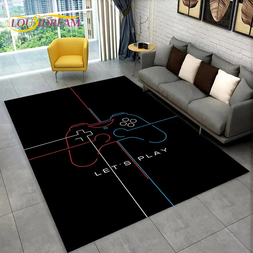 Alex 3D Cartoon Gamer Rug – Fun & Cozy Gamepad Carpet for Kids & Gamers