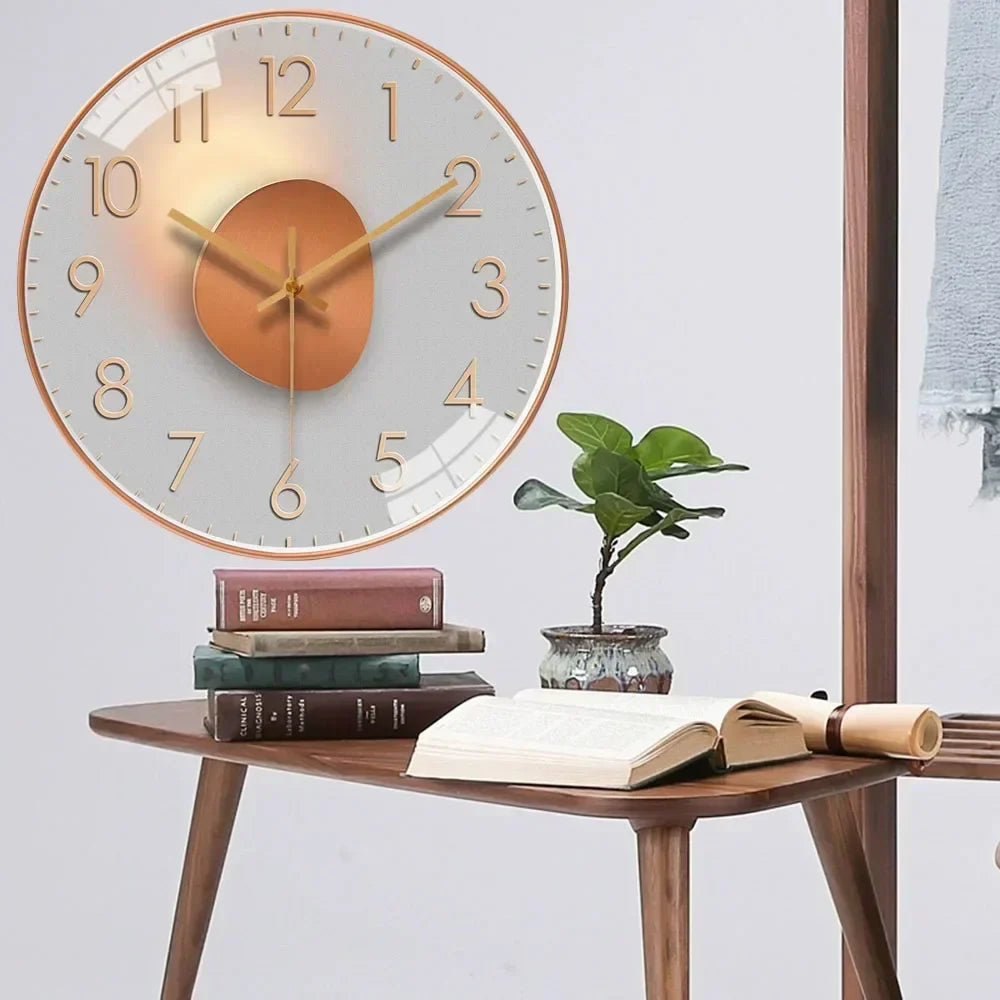 SilentTime – Reloj de pared digital de estilo clásico