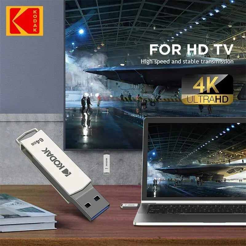 KODAK USB 3.2 Type-C Flash Drive | 32GB, 128GB, 256GB | High-Speed Dual Memory Stick for Smartphone & Laptop