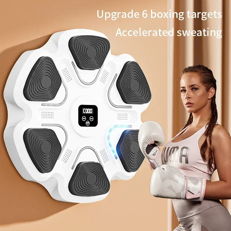 Entraîneur de Boxe Musical Intelligent – Cible Murale Interactive pour Entraînement Fitness & Réflexes