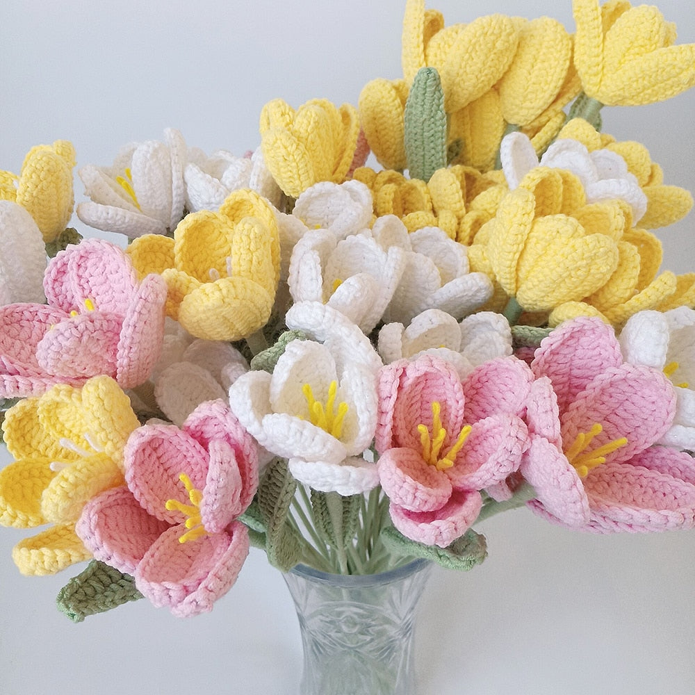 Tulip Crochet Bouquet -sisustus