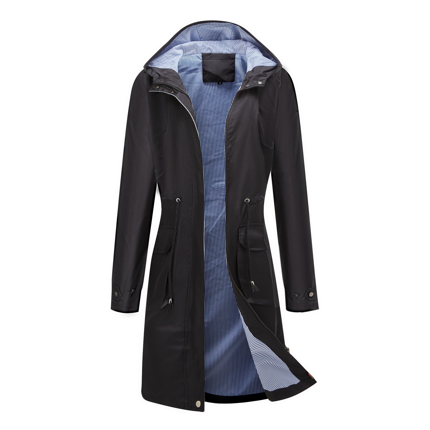 Lisa: Waterdichte trenchcoat/jas met capuchon - herfstwindjack voor dames