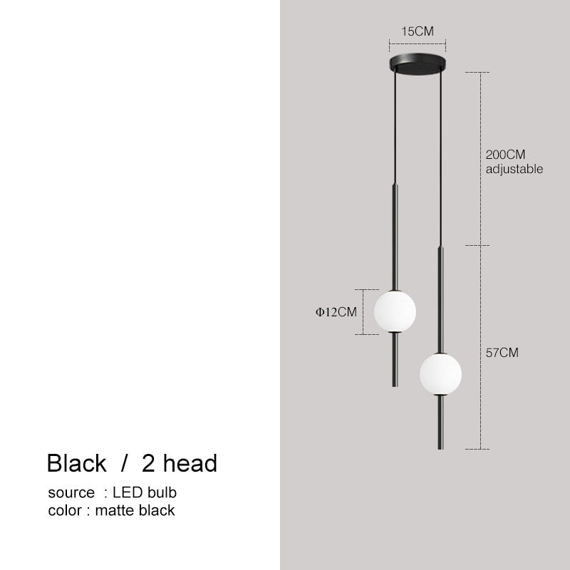 Moole Doon - Nordic Simple Glass Ball Pendel Lights