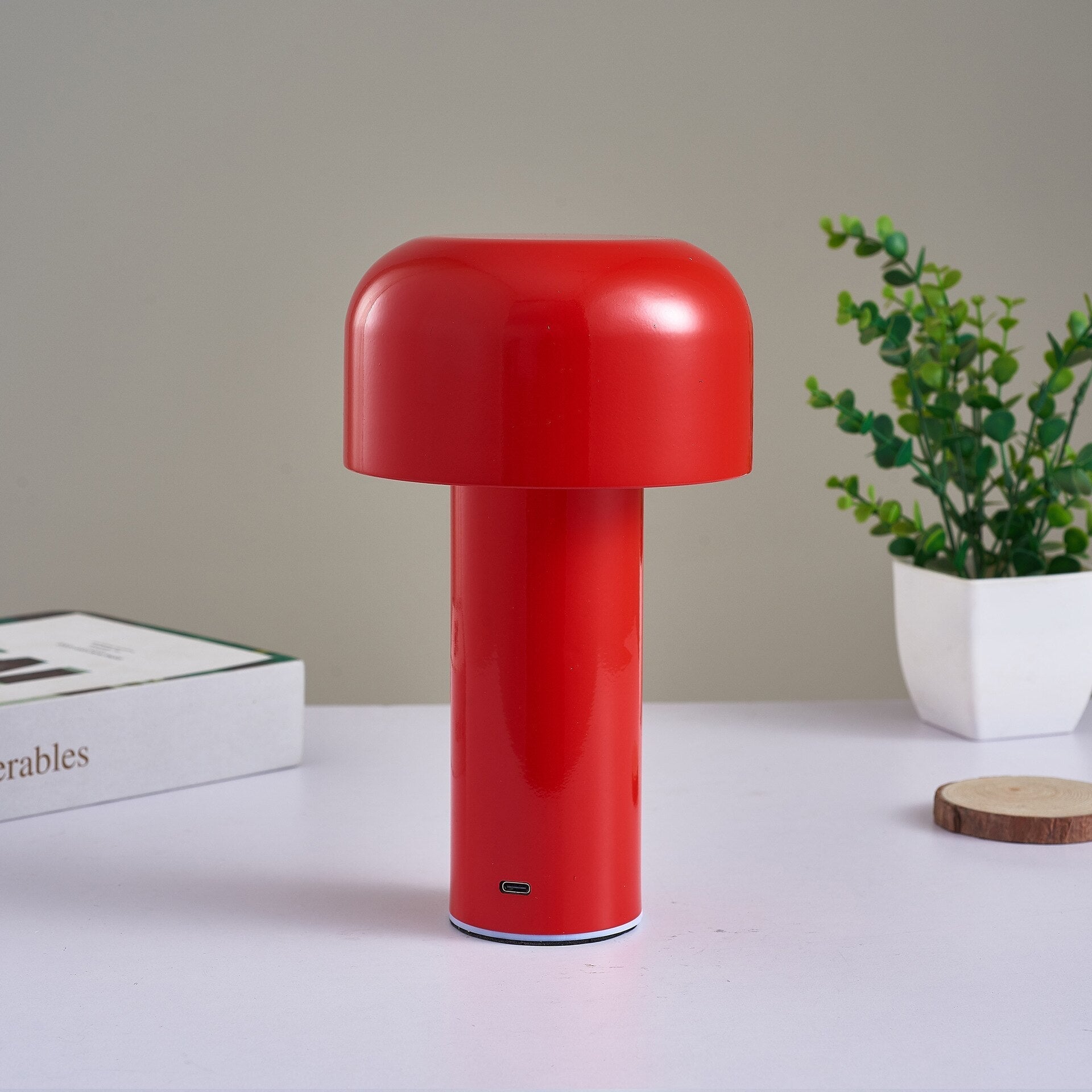 Lampe de table sans fil champignon de style italien