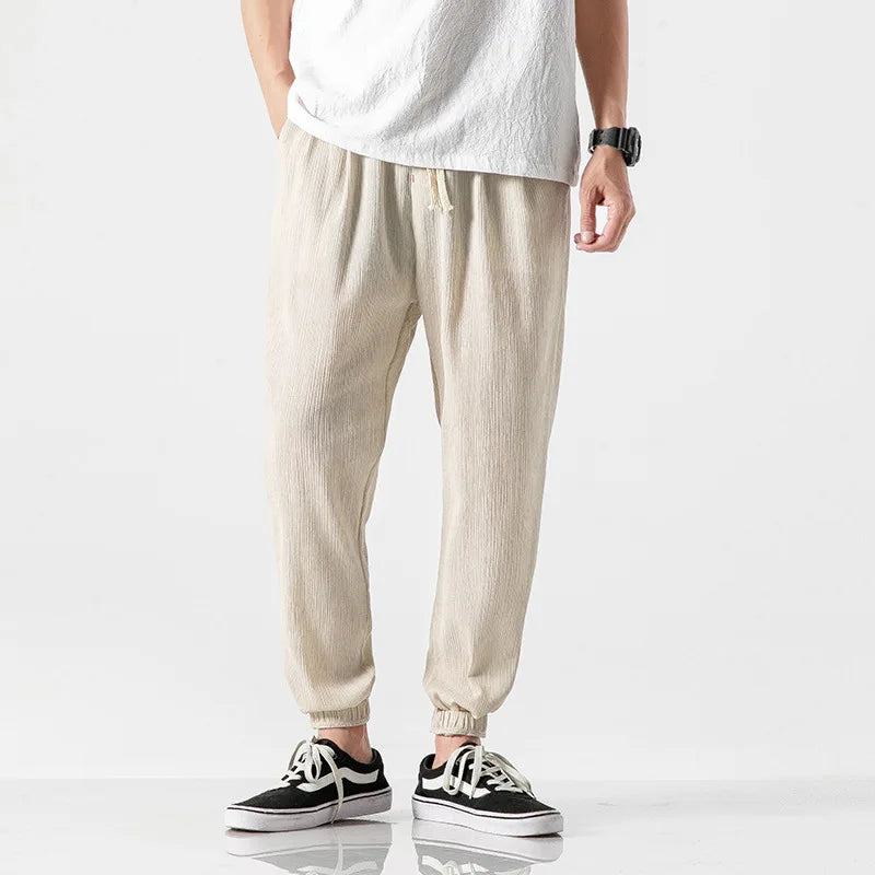 Men's Cotton Linen Harem Pants