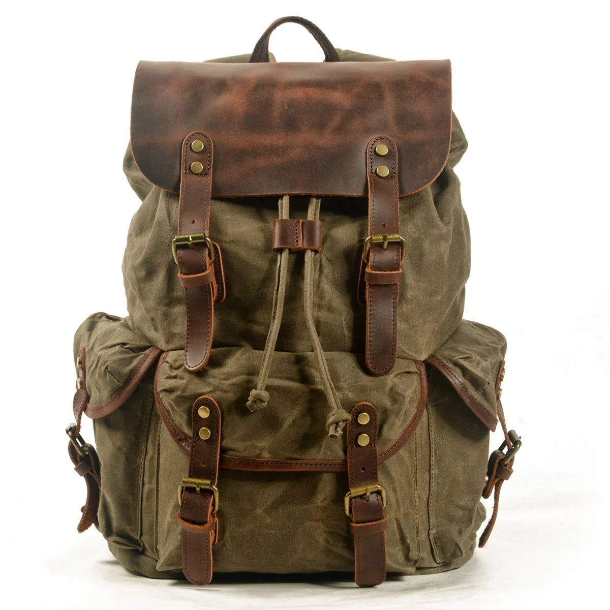 Zaino in pelle Canvas Trailblazer