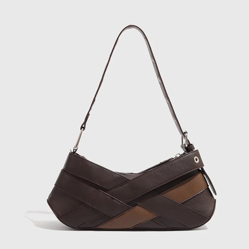 Kylie Buckle-Strap Shoulder Bag