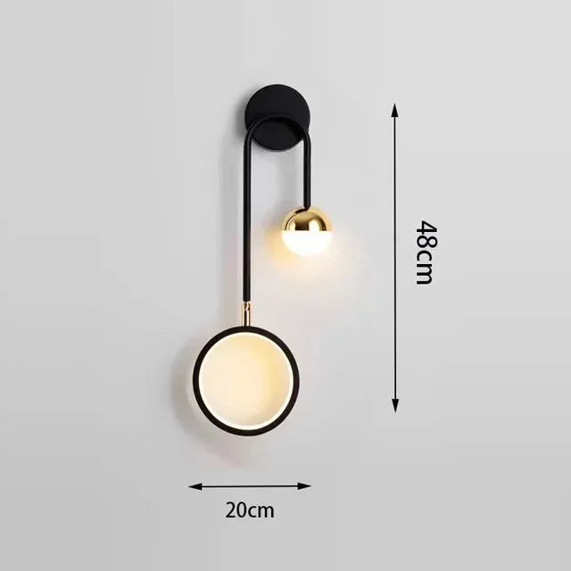 Lámpara de pared minimalista retro - Iluminación creativa