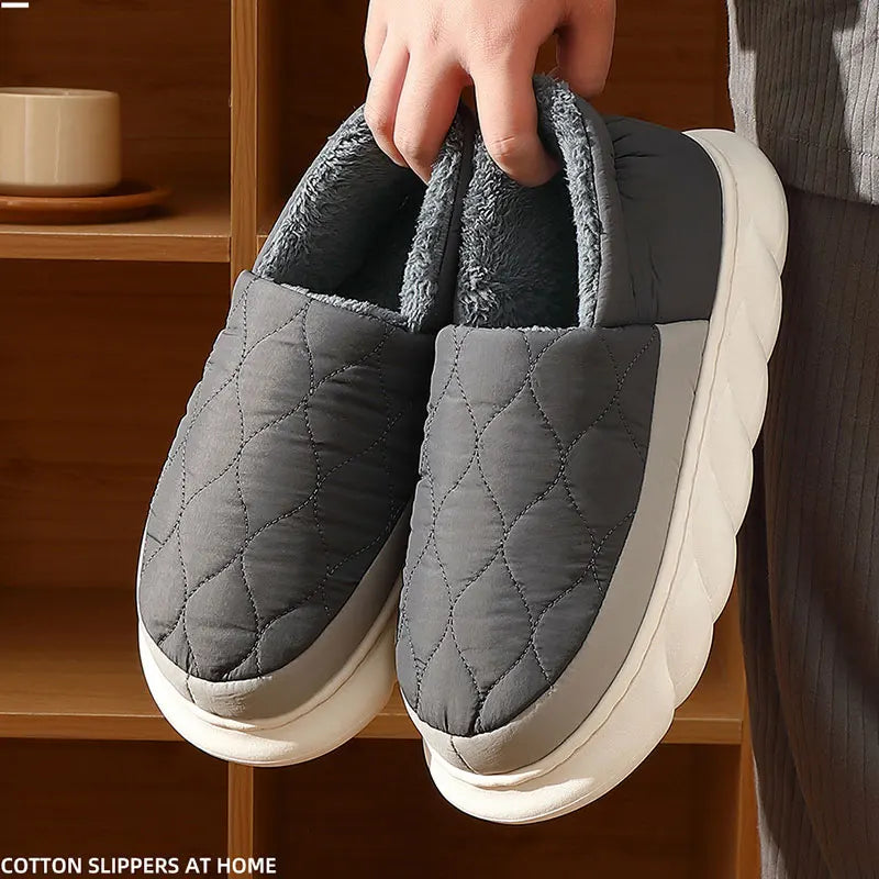 Luna LuxFur Slippers: Cozy Winter Indoor Slides for Her