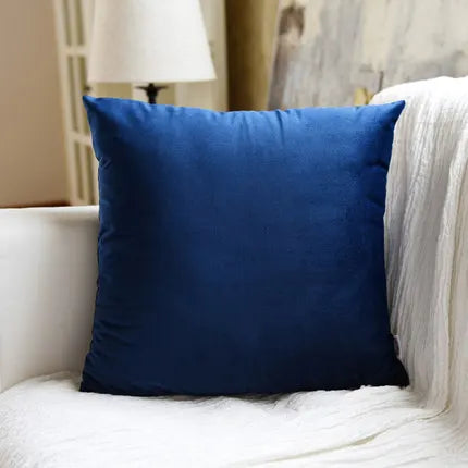 VelvetChic - Housse de coussin unie pour la décoration intérieure