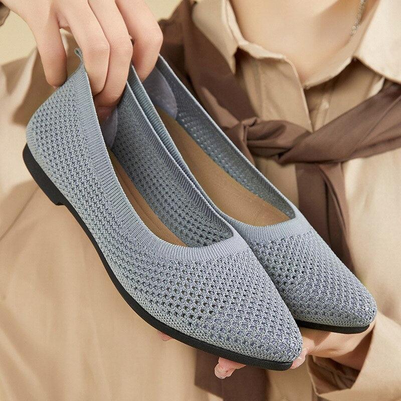 Sophie - Grey Orthopedic Ballerinas shoes/slippers