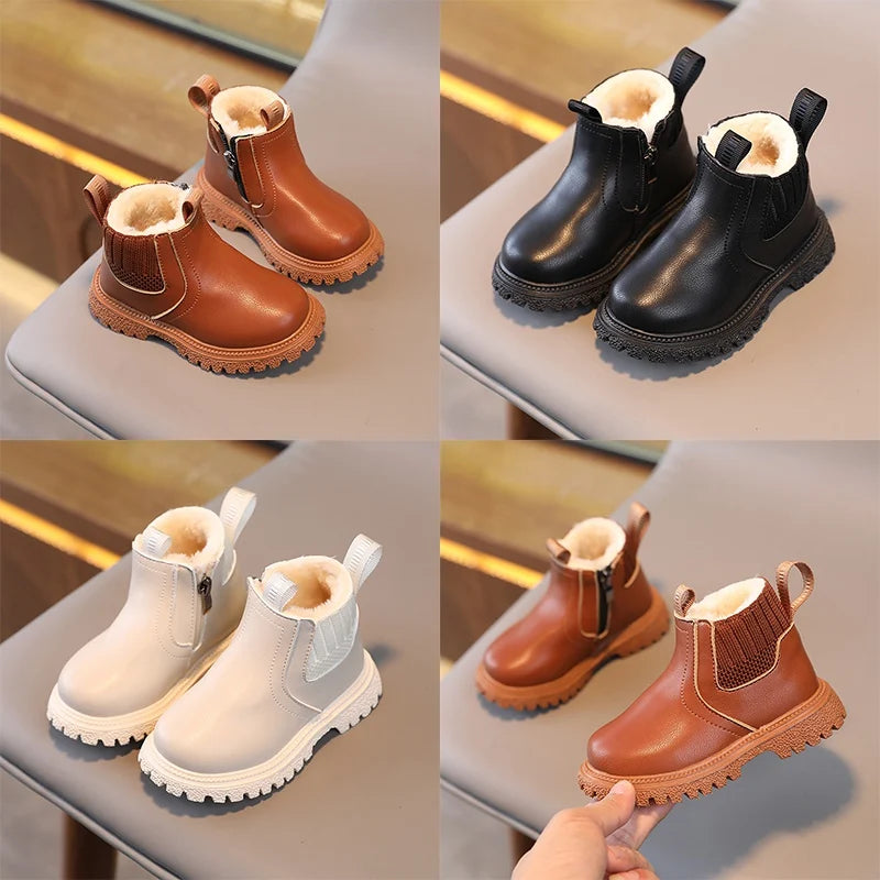 Autumn Winter Kids Boots - Super Warm & Stylish for Boys and Girls