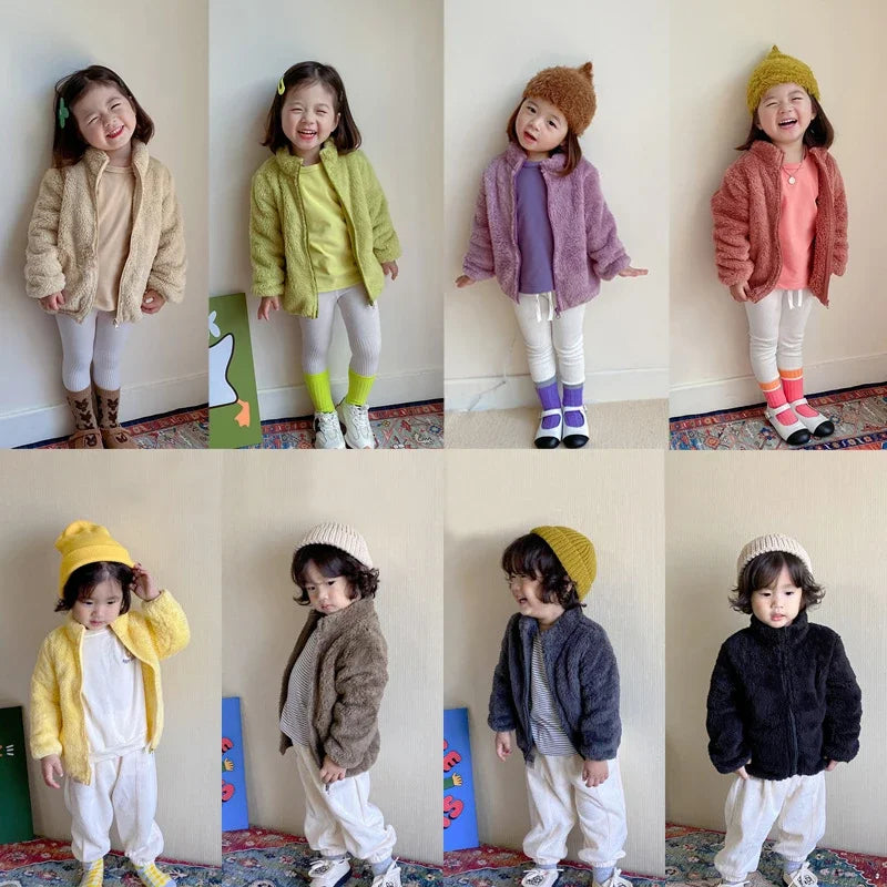 Sammy: Manteau d'hiver unisexe pour enfants - Veste polaire chaude