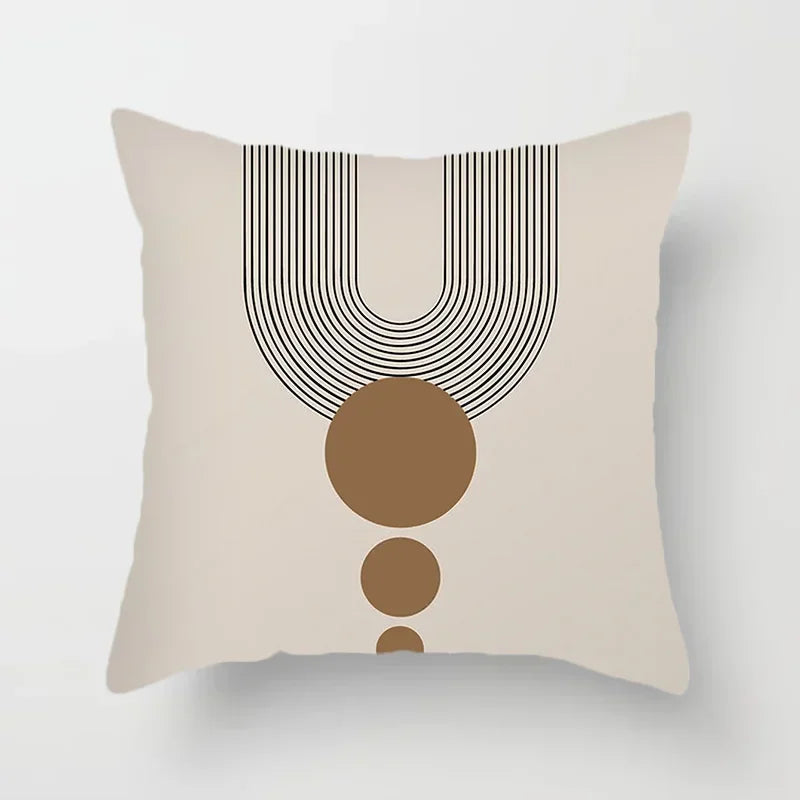 LineArt - Decorative Cushion Cover with Abstract Pattern