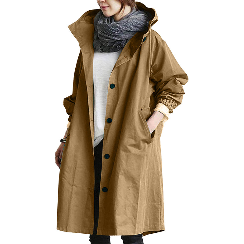 Cappotto elegante | Trench/giacca lunga alla moda da donna cambiano stagione 2024