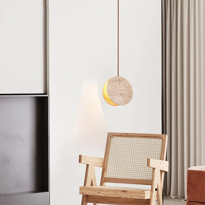 Tao Travertine Pendant Light