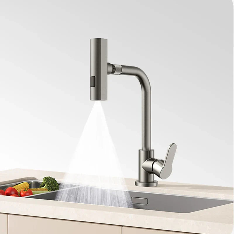 GrayStream – Rubinetto da cucina girevole a cascata