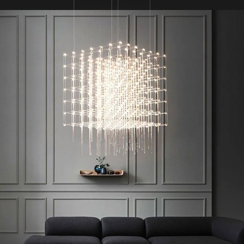 Starlight Rubik's Cube LED Pendant Light – Modern Luxury for Restaurants & Homes