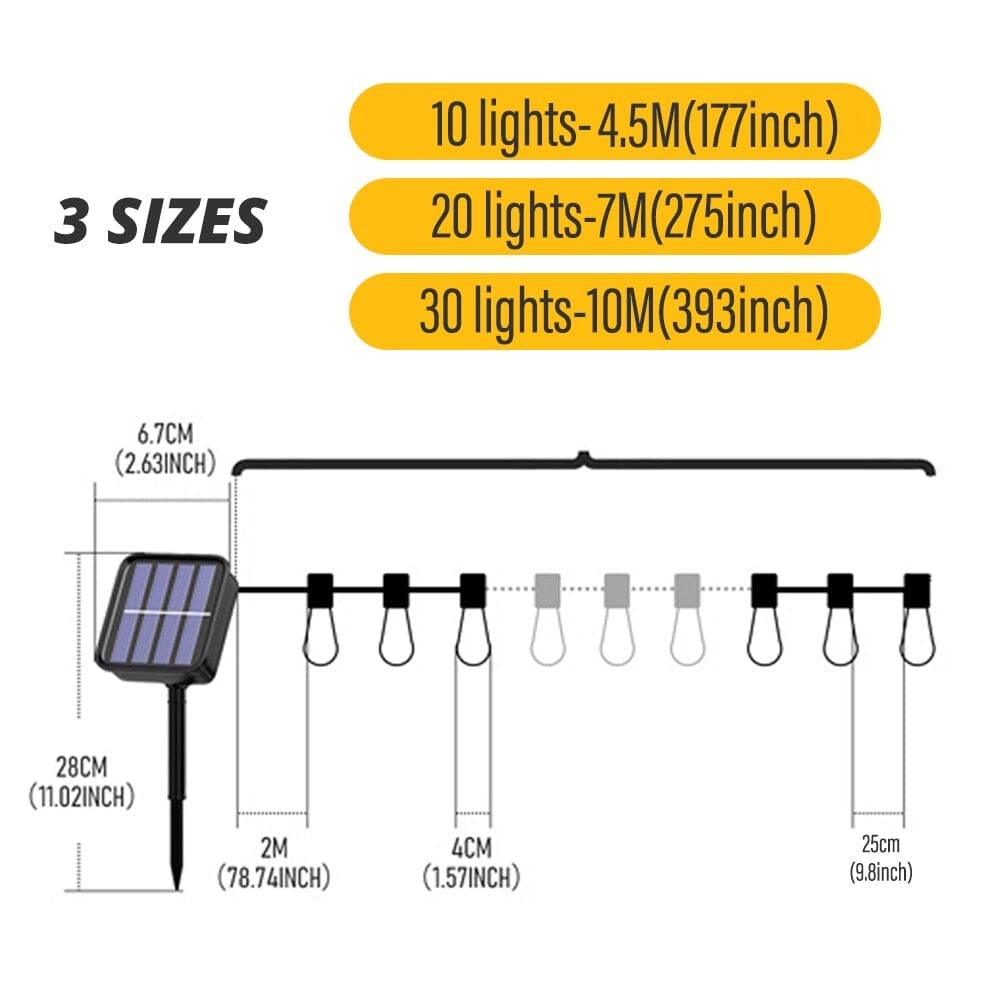 Vrimlo LED Solar Lichterkette