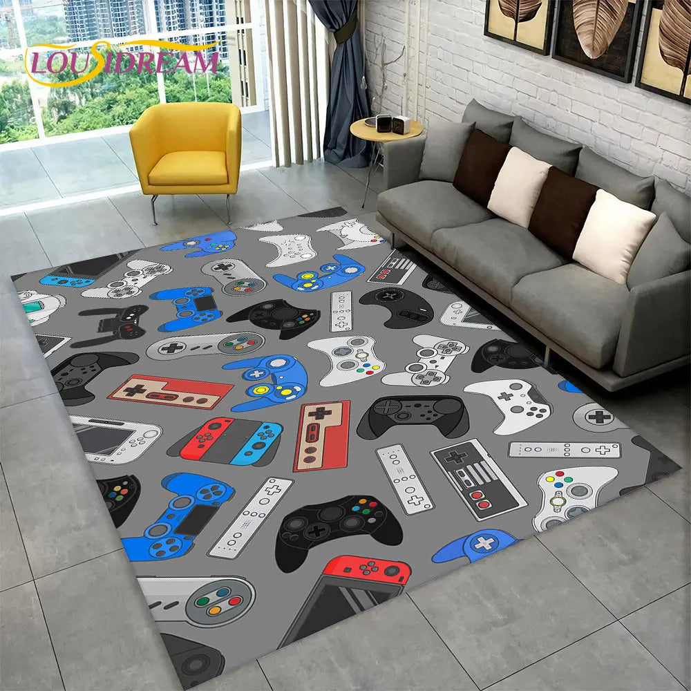 Alex 3D Cartoon Gamer Rug – Fun & Cozy Gamepad Carpet for Kids & Gamers