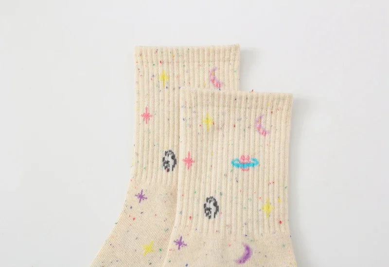 Chaussettes en coton cosmique